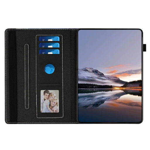 For iPad (2025) / 10.9 (2022) Case Pattern Leather Tablet Cover with Auto Sleep / Wake, Card Holder - Flower Fox - 2