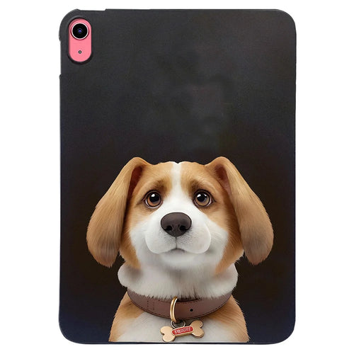 For iPad (2025) / 10.9 (2022) Case Pattern Printing Slim TPU Tablet Protective Cover - Harrier Beagle - 1