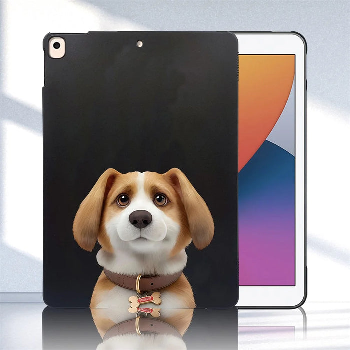 For iPad 10.2 (2021)  /  (2020)  /  (2019) Case Pattern Printing Slim TPU Tablet Protective Cover - Harrier Beagle - 4