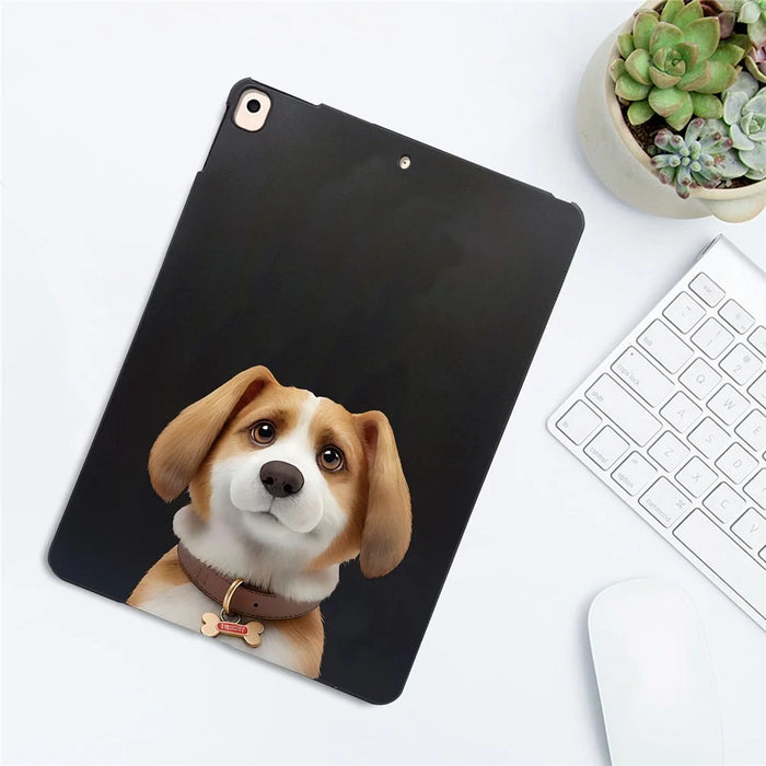 For iPad 10.2 (2021)  /  (2020)  /  (2019) Case Pattern Printing Slim TPU Tablet Protective Cover - Harrier Beagle - 5