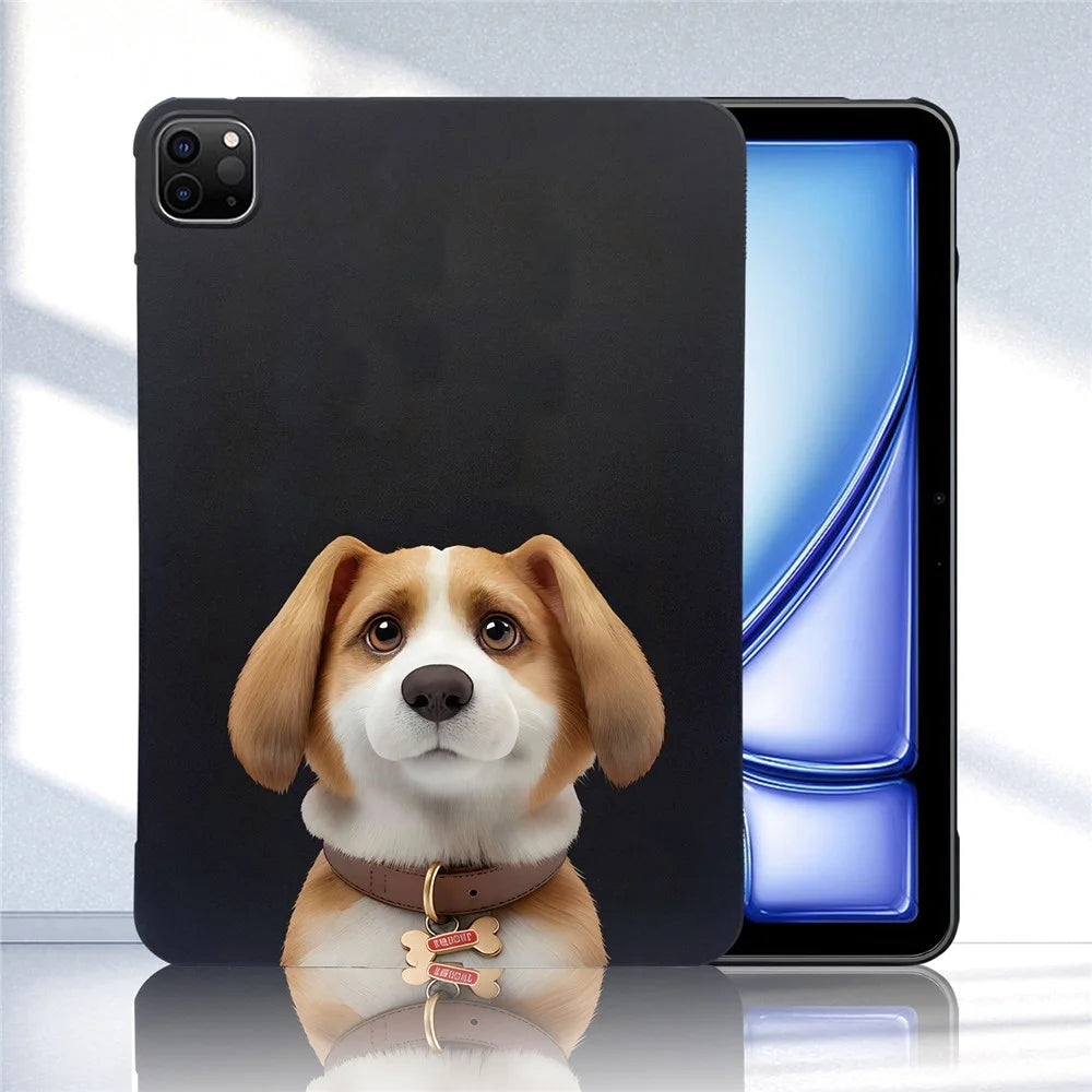 For iPad Pro 11 (2021)  /  (2020)  /  (2018) Case Pattern Printing Slim TPU Tablet Protective Cover - Harrier Beagle - 4