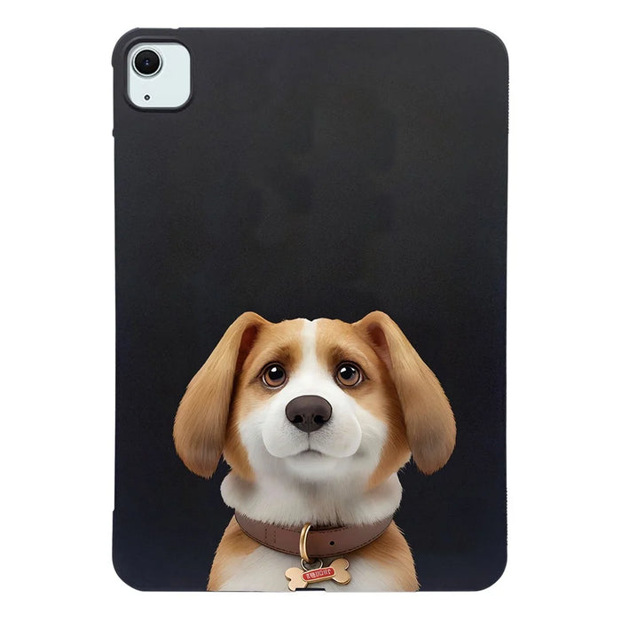 For iPad Air 13 (2026) / (2025) / (2024) Case Pattern Printing Slim TPU Tablet Protective Cover - Harrier Beagle - 1