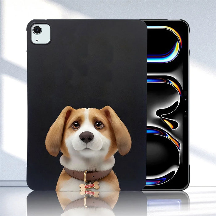 For iPad Air 13 (2026) / (2025) / (2024) Case Pattern Printing Slim TPU Tablet Protective Cover - Harrier Beagle - 4