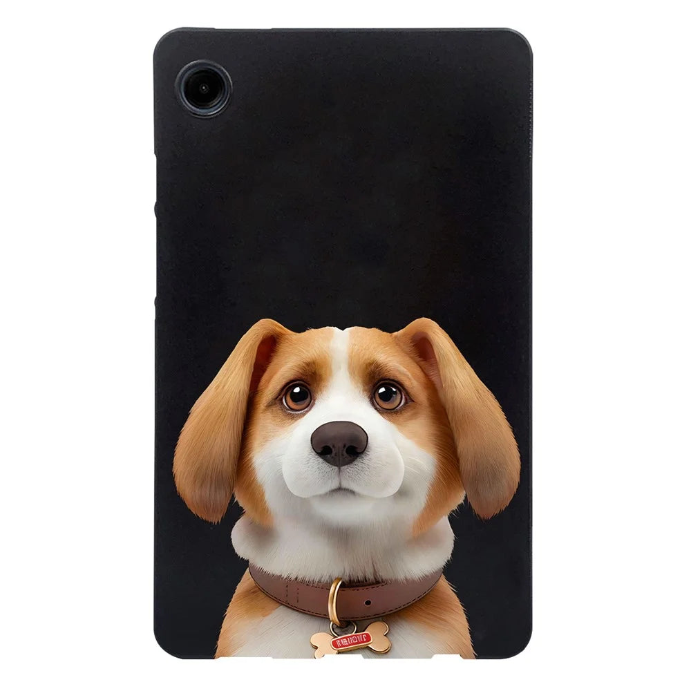 For Samsung Galaxy Tab A9 Case Pattern Printing Slim TPU Tablet Protective Cover - Harrier Beagle - 1