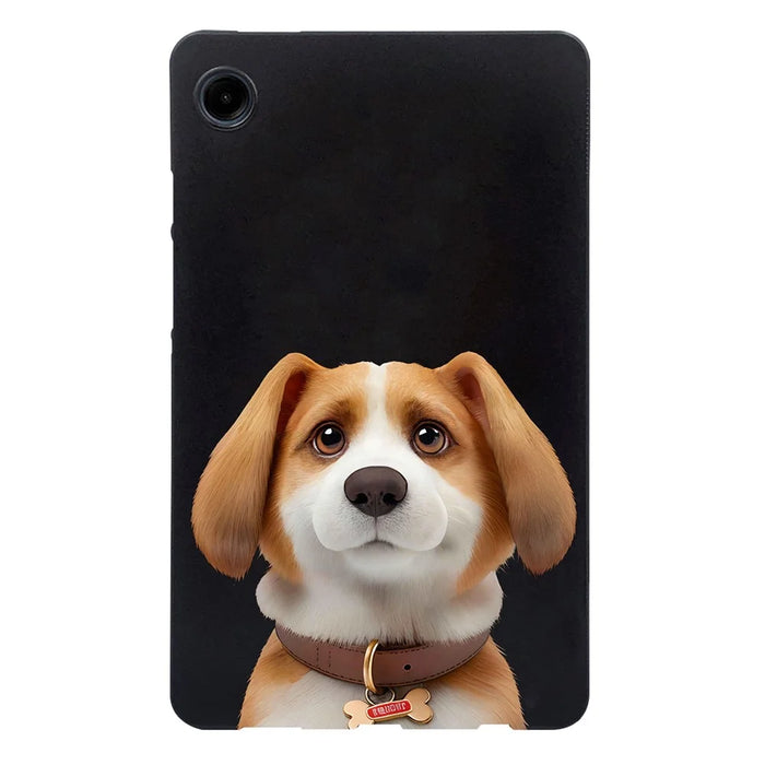 For Samsung Galaxy Tab A9 Case Pattern Printing Slim TPU Tablet Protective Cover - Harrier Beagle - 1