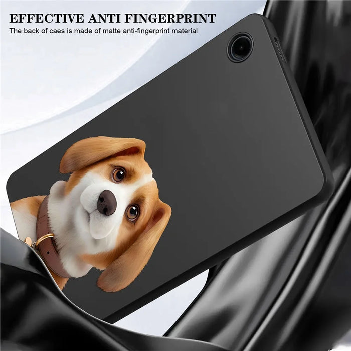 For Samsung Galaxy Tab A9 Case Pattern Printing Slim TPU Tablet Protective Cover - Harrier Beagle - 5
