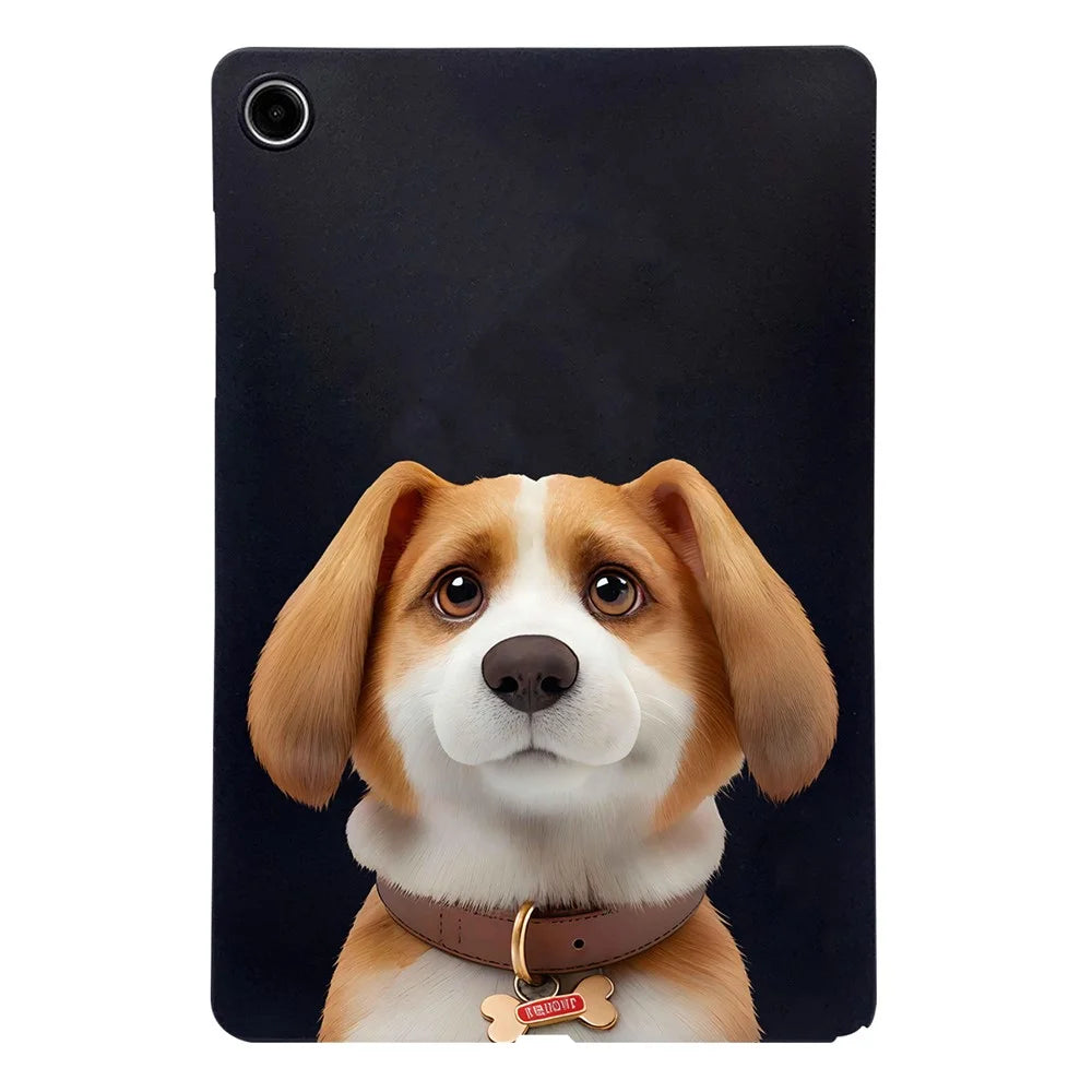 For Samsung Galaxy Tab A9+ Case Pattern Printing Slim TPU Tablet Protective Cover - Harrier Beagle - 1