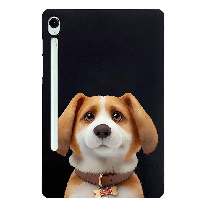 For Samsung Galaxy Tab S10 Lite / S10 FE / S9 FE / S9 Case Pattern Printing Slim TPU Tablet Protective Cover - Harrier Beagle - 1