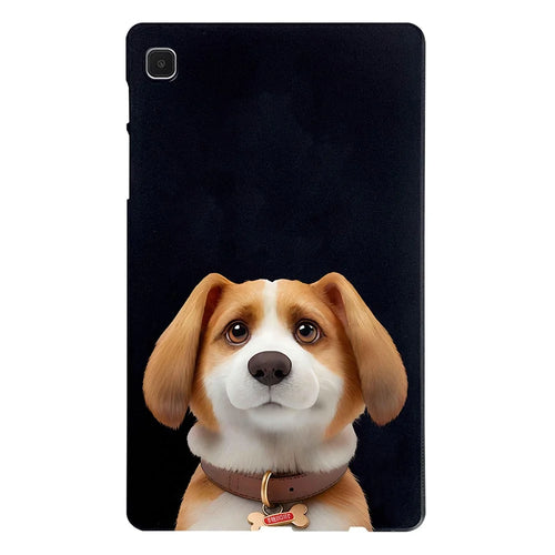 For Samsung Galaxy Tab A7 Lite 8.7-inch Case Pattern Printing Slim TPU Tablet Protective Cover - Harrier Beagle - 1