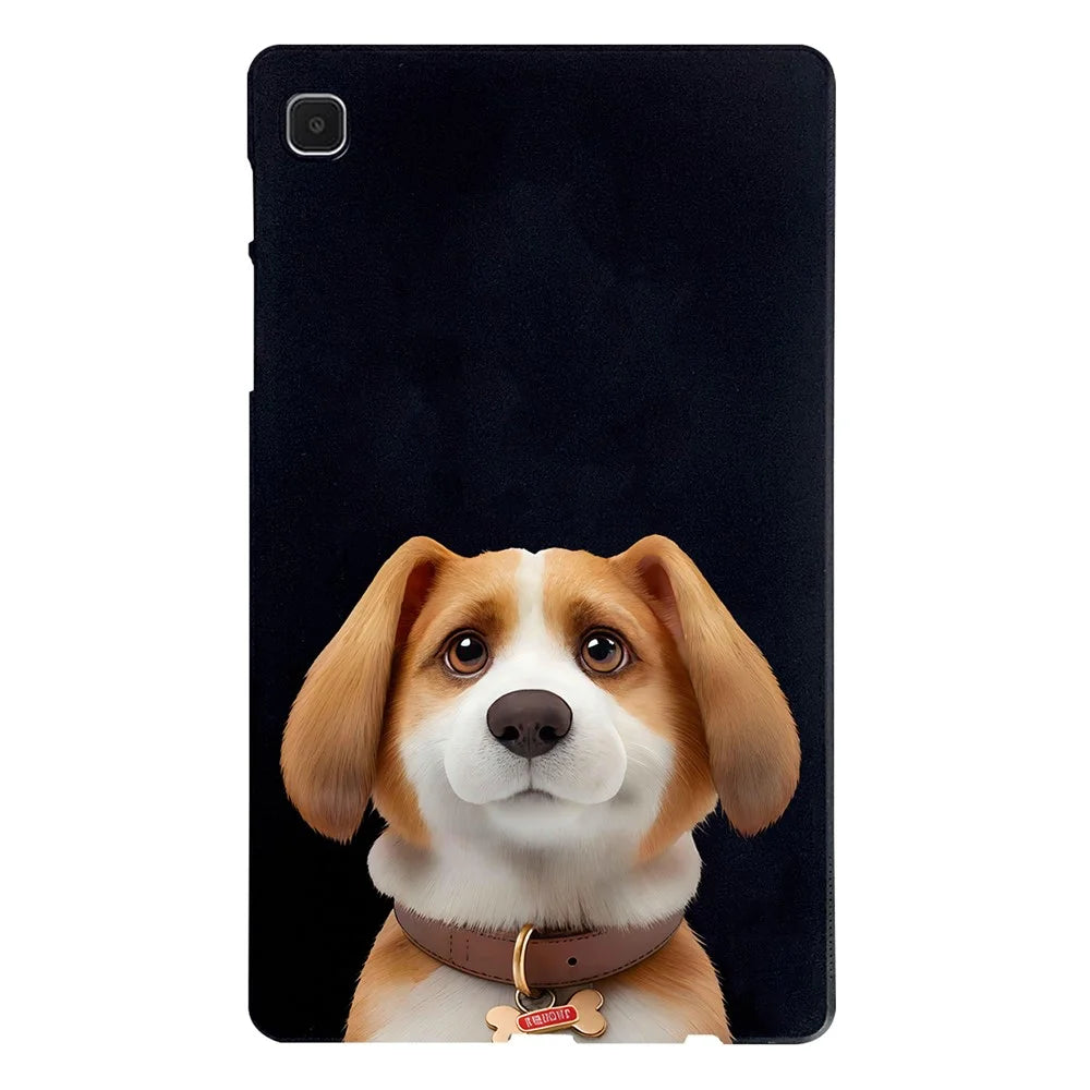 For Samsung Galaxy Tab A7 Lite 8.7-inch Case Pattern Printing Slim TPU Tablet Protective Cover - Harrier Beagle - 1