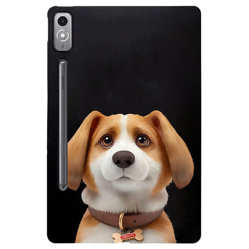 For Lenovo Tab P12 Case Pattern Printing Slim TPU Tablet Protective Cover - Harrier Beagle - 1
