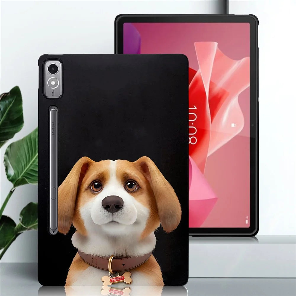 For Lenovo Tab P12 Case Pattern Printing Slim TPU Tablet Protective Cover - Harrier Beagle - 2