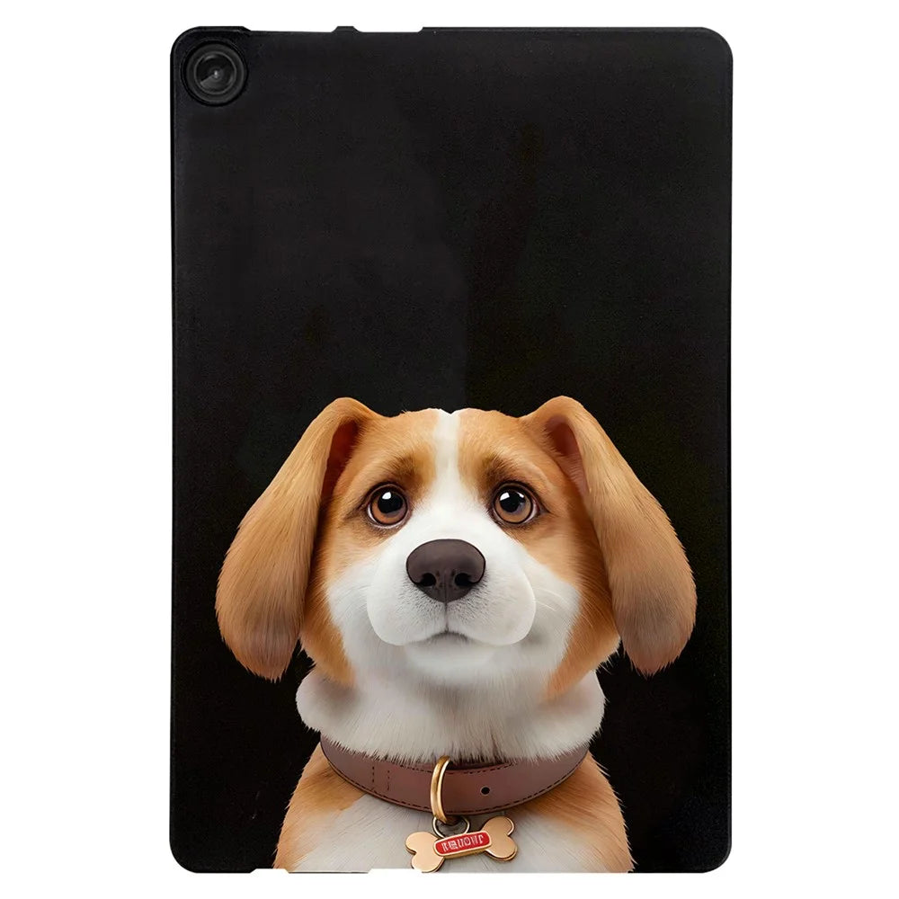 For Lenovo Tab M10 (Gen 3) Case Pattern Printing Slim TPU Tablet Protective Cover - Harrier Beagle - 1