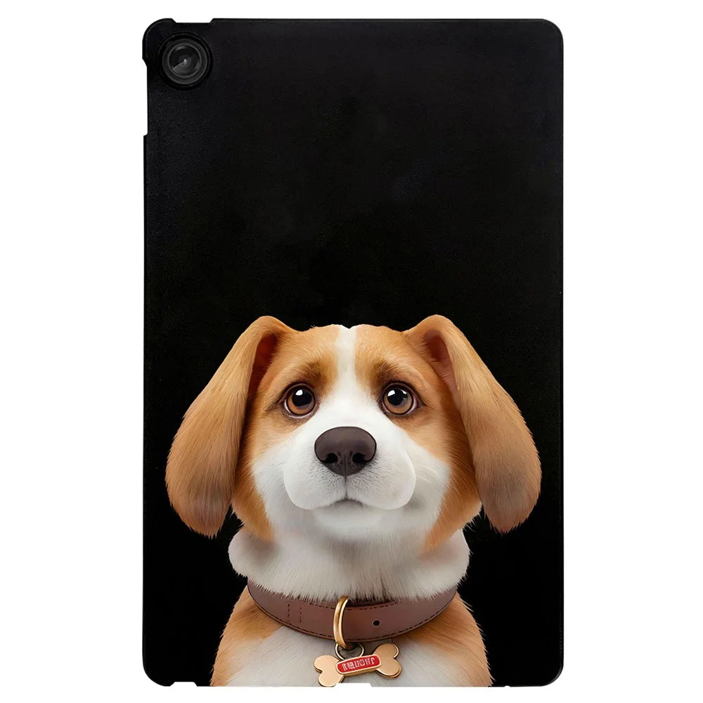 For Lenovo Tab M10 Plus (3rd Gen) Case Pattern Printing Slim TPU Tablet Protective Cover - Harrier Beagle - 1