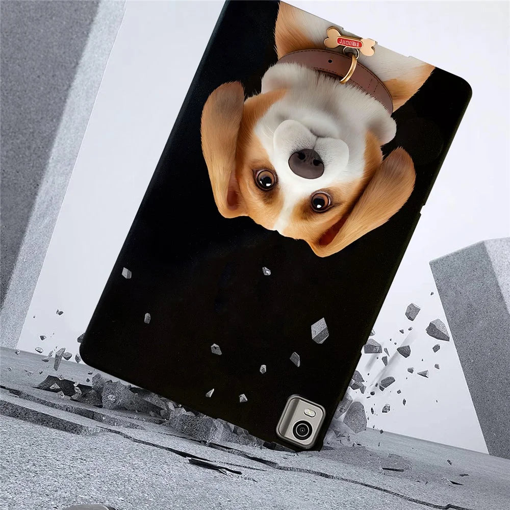 For Nokia T21 Case Pattern Printing Slim TPU Tablet Protective Cover - Harrier Beagle - 5