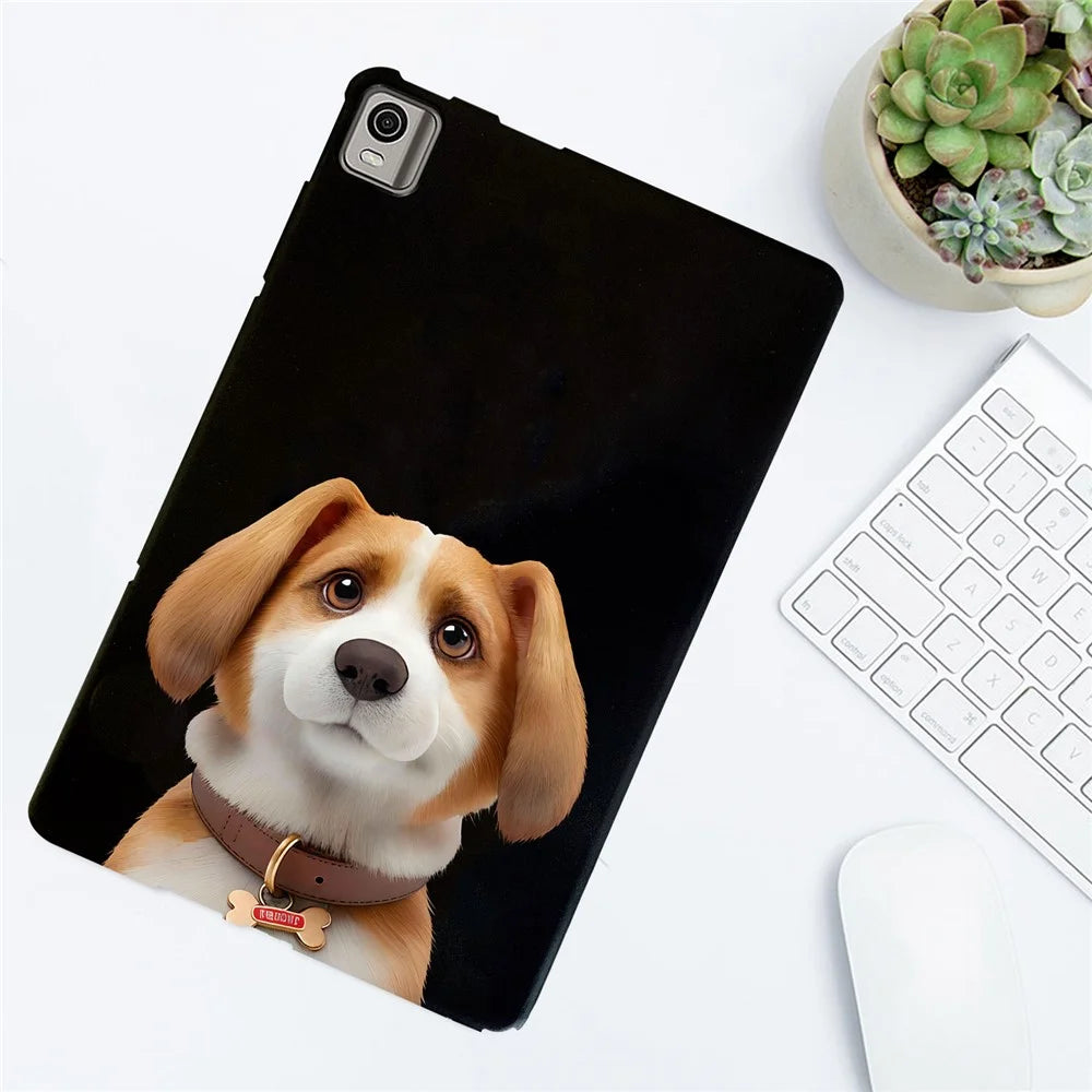 For Nokia T21 Case Pattern Printing Slim TPU Tablet Protective Cover - Harrier Beagle - 6