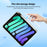 For iPad Pro 11 (2025) / 11 (2024) Case Clear TPU Tablet Protective Cover with Pen Slot - Black - 3