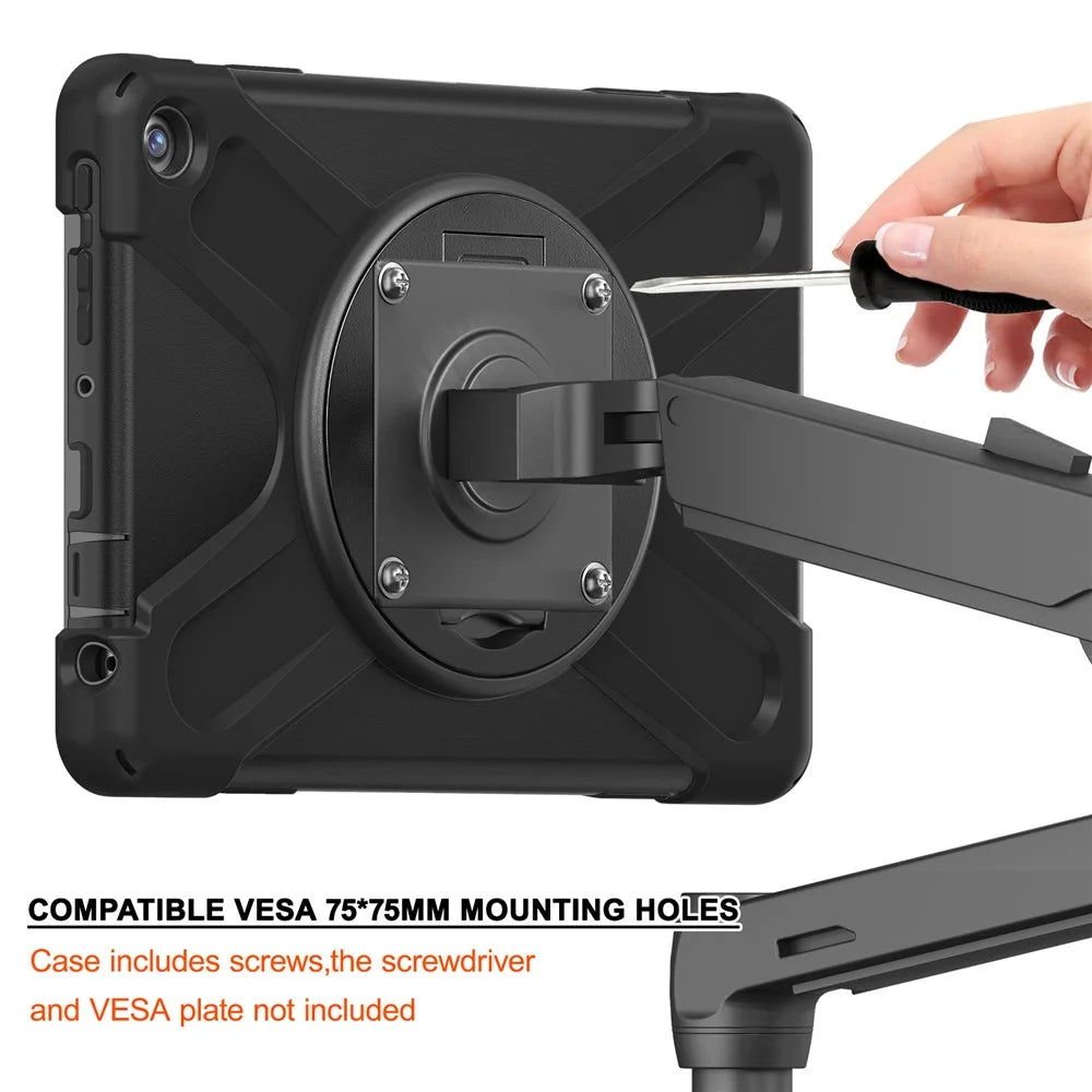 For Amazon Fire HD 10 (2023) Case Kickstand PC+Silicone Tablet Cover - 2
