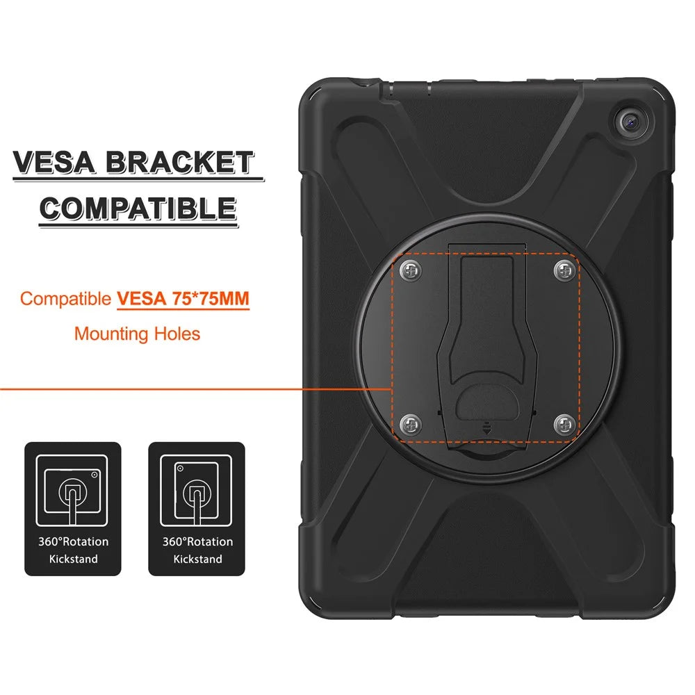 For Amazon Fire HD 10 (2023) Case Kickstand PC+Silicone Tablet Cover - 3