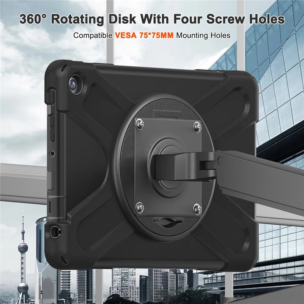 For Amazon Fire HD 10 (2023) Case Kickstand PC+Silicone Tablet Cover - 4