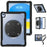For iPad (2025) / 10.9 (2022) Case Kickstand PC+Silicone+TPU Tablet Cover - Transparent - 2