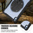 For iPad (2025) / 10.9 (2022) Case Kickstand PC+Silicone+TPU Tablet Cover - Transparent - 4