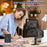 Kickstand Case for iPad Air 13 (2026) / (2025) / (2024) / Pro 12.9 (2022) / (2021) / (2020) / (2018) PC+Silicone+TPU Tablet Cover - Transparent Black - 7