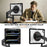 For iPad Pro 11 (2025) / 11 (2024) Case Kickstand PC+Silicone+TPU Tablet Cover - Transparent - 6