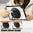 For Samsung Galaxy Tab A9+ SM-X210 / X216 / X218 Case Hand Strap Kickstand PC+TPU+Acrylic Clear Tablet Cover - Black - 3