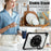 For Samsung Galaxy Tab A9+ SM-X210 / X216 / X218 Case Hand Strap Kickstand PC+TPU+Acrylic Clear Tablet Cover - Black - 7