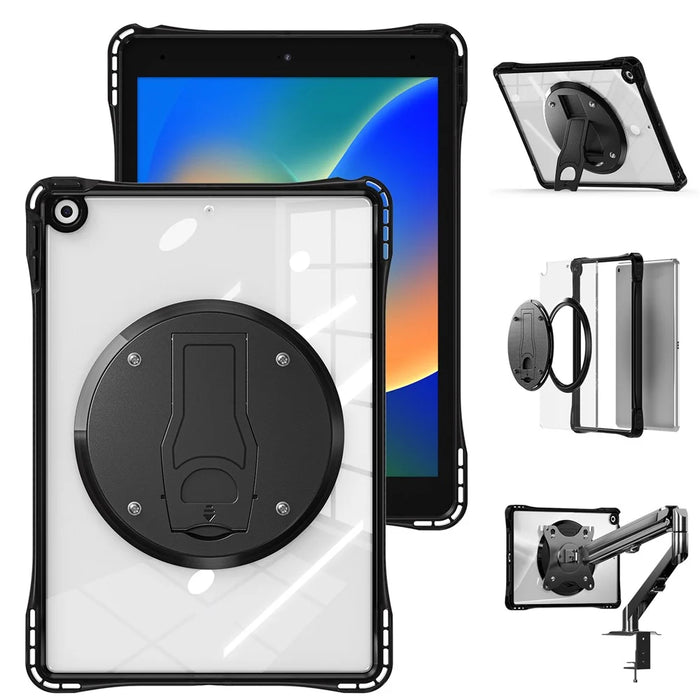 Clear Case for iPad 10.2 (2021) / (2020) / (2019) PC+TPU+Acrylic Kickstand Cover - 2