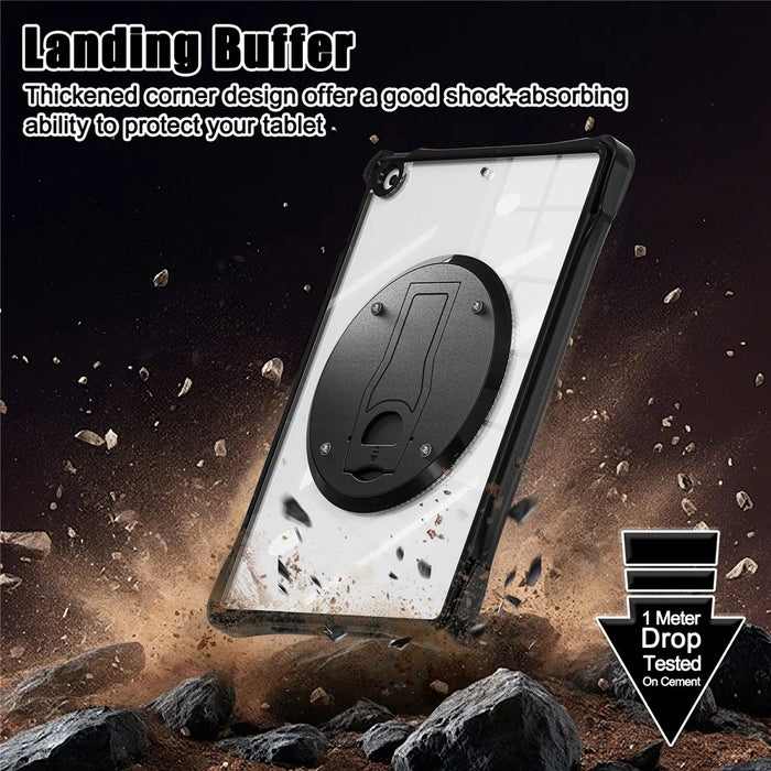 Clear Case for iPad 10.2 (2021) / (2020) / (2019) PC+TPU+Acrylic Kickstand Cover - 5