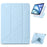 For iPad mini (2024)  /  (2021) Case PC + PU Leather Origami Stand Magnetic Tablet Cover - Baby Blue - 1