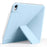 For iPad mini (2024)  /  (2021) Case PC + PU Leather Origami Stand Magnetic Tablet Cover - Baby Blue - 2
