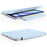 For iPad mini (2024)  /  (2021) Case PC + PU Leather Origami Stand Magnetic Tablet Cover - Baby Blue - 7