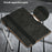 For Lenovo Tab Plus Case Line Imprinted PU Leather Card Holder Tablet Stand Cover - Black - 7