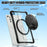 For Samsung Galaxy Tab A9+ SM-X210 / X216 / X218 Clear Case PC+TPU+Acrylic Kickstand Tablet Back Cover - 3