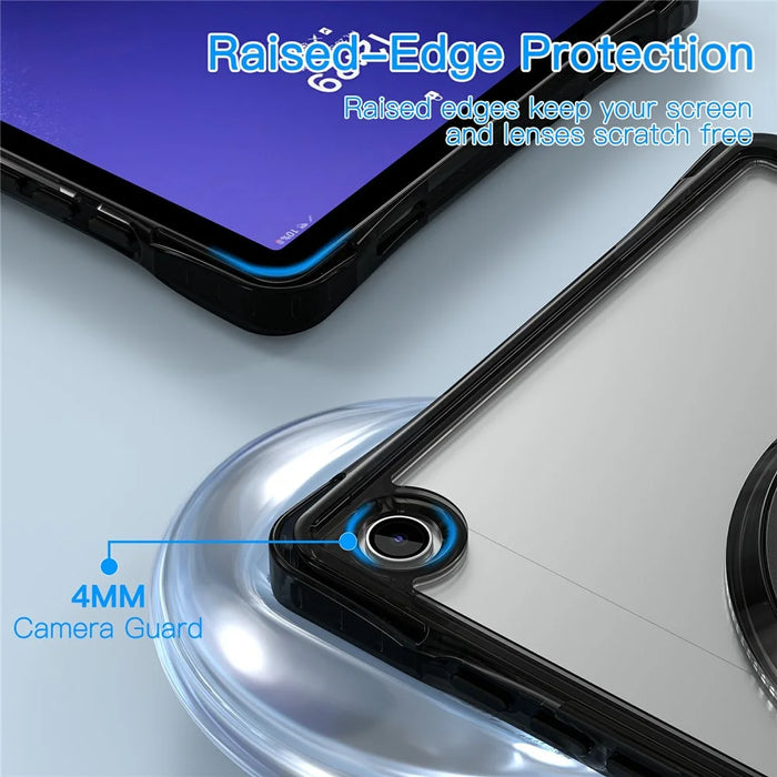For Samsung Galaxy Tab A9+ SM-X210 / X216 / X218 Clear Case PC+TPU+Acrylic Kickstand Tablet Back Cover - 5