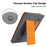 For iPad (2025) / 10.9 (2022) Wallet Case Auto Wake / Sleep Leather Flip Tablet Cover Cowhide Texture - Yellow - 2