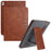 For iPad 9.7-inch (2018) / (2017) / Air 2 / Air (2013) Wallet Case Auto Wake / Sleep Leather Flip Tablet Cover Cowhide Texture - Yellow - Brown - 1
