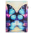 For Samsung Galaxy Tab A9+ Case Pattern Leather Tablet Cover with Auto Sleep / Wake, Card Holder - Butterfly Reflection - 7