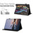 For Samsung Galaxy Tab A9 Case Pattern Leather Tablet Cover with Auto Sleep / Wake, Card Holder - Musical Note Cat - 5