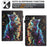 For Samsung Galaxy Tab A9 Case Pattern Leather Tablet Cover with Auto Sleep / Wake, Card Holder - Musical Note Cat - 6