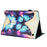 For Amazon Fire 7 (2022) Case Pattern Leather Tablet Cover with Auto Sleep / Wake, Card Holder - Flower Fox - 4