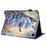 Tablet Case For Amazon Fire HD 8 (2024) / (2022) / (2020) Pattern Leather Cover with Auto Sleep / Wake, Card Holder - Flower Fox - 4