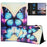 For Lenovo M10 Plus TB-X606F Case Pattern Leather Tablet Cover with Auto Sleep / Wake, Card Holder - Flower Fox - 1