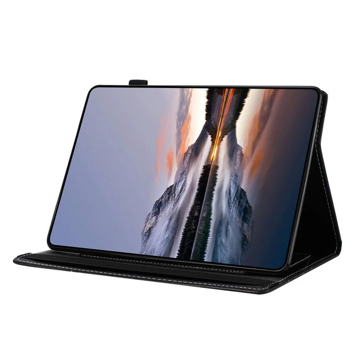 For Lenovo M10 Plus TB-X606F Case Pattern Leather Tablet Cover with Auto Sleep / Wake, Card Holder - Flower Fox - 3