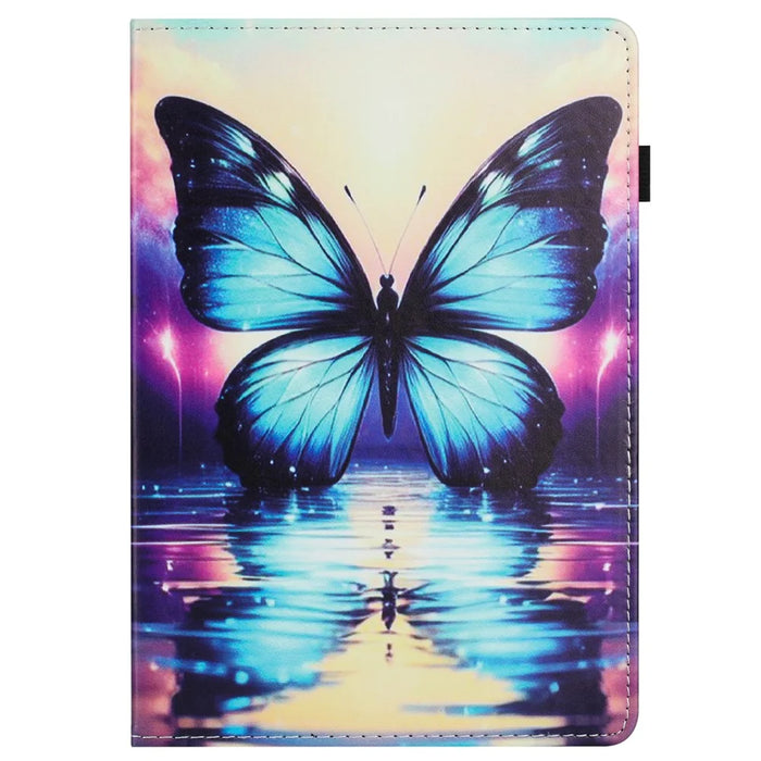 Tablet Case For iPad 9.7-inch (2018) / (2017) / iPad Air 2 / Air (2013) Pattern Leather Cover with Auto Sleep / Wake, Card Holder - Flower Fox - 7