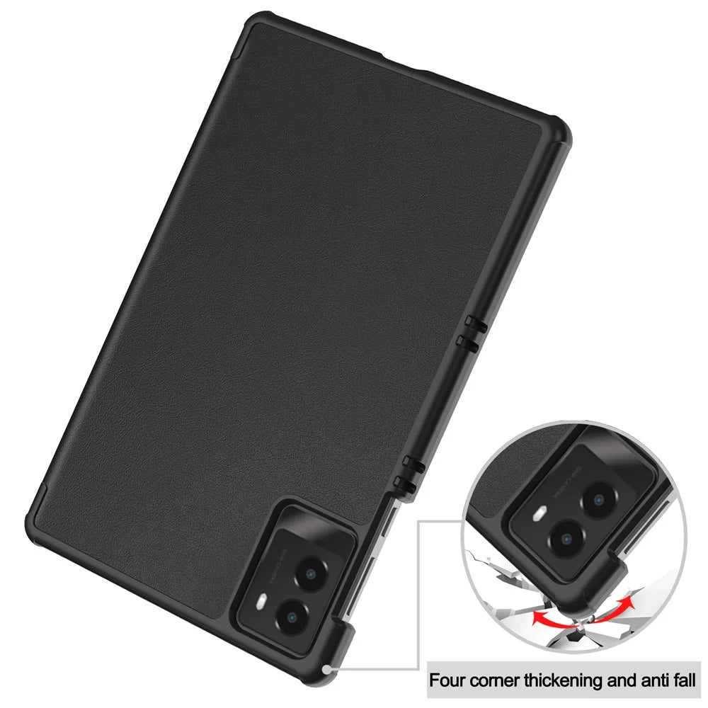 For Lenovo Legion Y700 (2025) Case Anti-Drop Leather Stand Tablet Cover - Black - 6