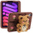 For iPad mini (2024) / mini (2021) Silicone Case Bear Kickstand Tulip Tablet Cover - 1